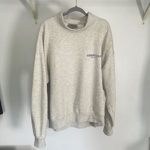 Essentials FOG Grey Pullover Mock Neck Sweatshirt